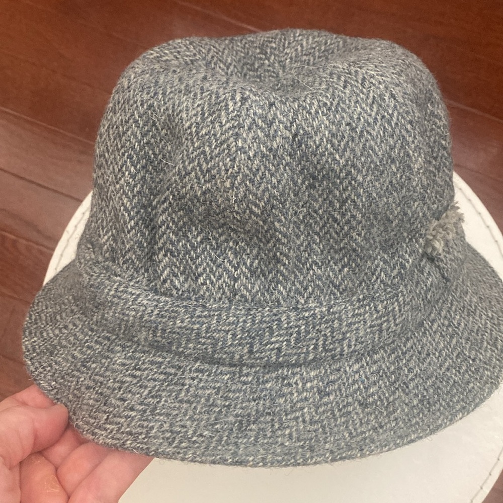 LL Bean Grey Wool Tweed Hat